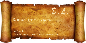 Dancziger Laura névjegykártya